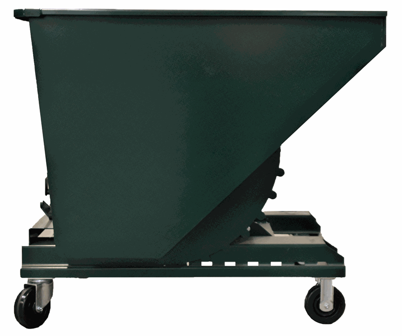 Self dumping Steel Trash Hopper 38" Starland Metals